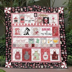 Baking Is My Therapy Quilt Blanket Yld9  Quilt